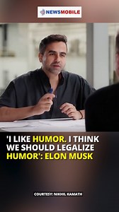 'I like humor. I think we should legalize humor': Elon Musk #watch #elonmusk #nikhilkamath | NewsMobile