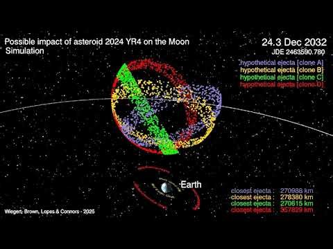 3D model visualises what an asteroid hitting Earth in 2032 would look like