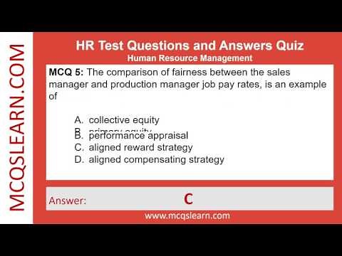 HR Test Questions Answers | HR Management Class 12-9 Course Notes PDF | HR MCQs App e-Book Download