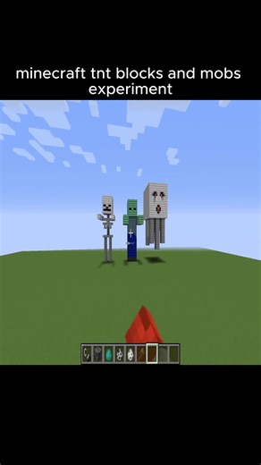 minecraft tnt blocks and mobs experiment#vairalvideo
