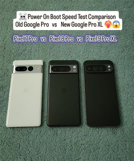 🔥 Pixel 7 Pro vs 8 Pro vs 9 Pro XL ⚡ Power On Boot Speed Test | SHOCKING Winner! 😱🚀 #Shorts #viral