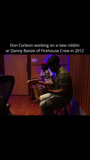 Danny Bassie playing bass for Don Corleon #reggae #doncorleon #kingston #jamaica #musicstudio #bass