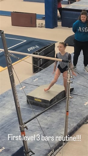 K & L Nadeau on Instagram: "First level 3 bars routine!!! #gymnastics"