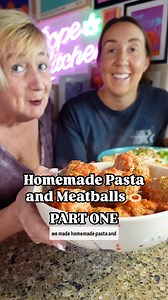 Homemade Pasta and Meatballs with Leslie & Tony (mom & dad) Part 1 of 2 Enjoy the chaos 😂 | Dope Kitchen