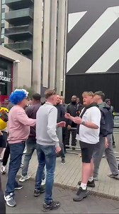 Birmingham and Peterborough fans clashing at Wembley yesterday | Hooligans Culture