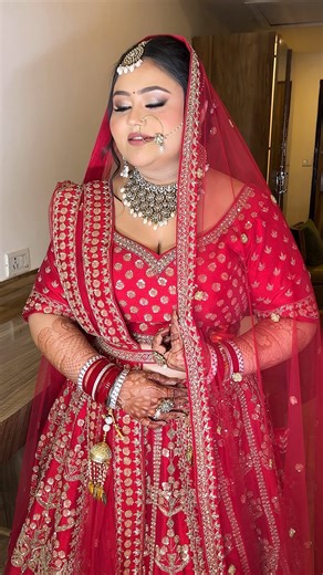 Sanjana aggarwal | Bridal makeupartist | educator on Instagram: "Because bridal glam doesn’t end at makeup, it continues till the perfect entry walk ✨👰‍♀️ Lehenga @sudhirbhaisareewala #GhaziabadMakeupArtist #BridalMakeupIndia #BrideEntryMoments ghaziabad makeup artist, bridal makeup ghaziabad, professional makeup artist, bridal entry ideas, indian bride makeup, wedding makeup artist, north india makeup artist, bridal glam, makeup for brides, wedding day makeup, hd bridal makeup, muas of ghaziab