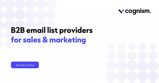 13 Best B2B Email List Providers for 2026 [USA & Europe]