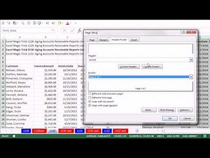 Excel Magic Trick 1130: Aging Accounts Receivable Reports Using Advanced Filter & Page Setup
