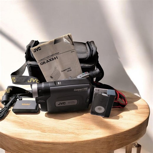 The JVC GR-AX841 Compact VHS Camcorder- Late 1990's With Case -untested! See Full Description ** - Etsy