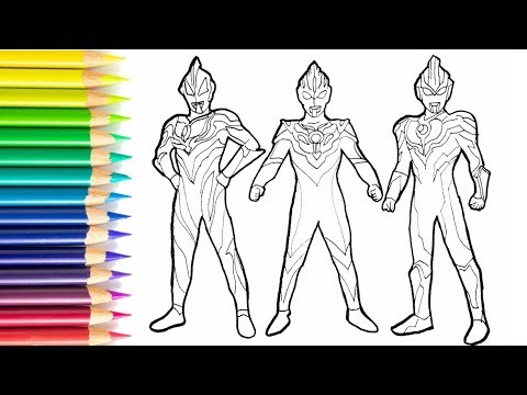 Cara Menggambar Ultraman Orb, Ultraman Ginga, Ultraman Geed
