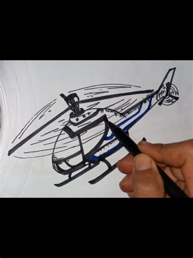 Cara Menggambar Helikopter dengan Mudah
