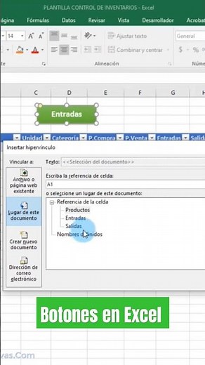 Cómo agregar botones en plantilla Excel