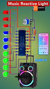 VU Meter Circuit ! #LM3915 #AudioLevel #Visualizer #MusicReactiveLight #fblifestyle | Electric 2.0