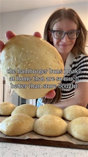 HOMEMADE HAMBURGER BUNS