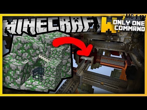 SMALLEST Minecraft DUNGEON With Only Two Command Blocks! (Random Dungeon Generator)