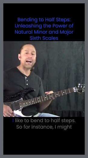 2.8K views · 81 reactions |  Unleash the power of your guitar solos with half-step bends! Learn how to create natural minor scales and raise the six for epic rock and metal riffs. 落 #GuitarSolo #GuitarZoom #stevestine #PentatonicExpansion #GuitarTips | Steve Stine Guitar | Facebook
