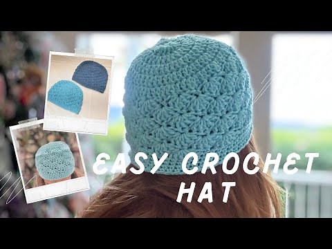 How to Crochet a Beautiful Hat | Easy Step-by-Step Tutorial | Easy Crochet Hat