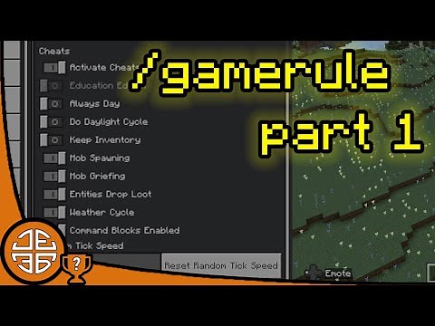 How To Use '/gamerule' Command In Minecraft Bedrock (Part 1/2)