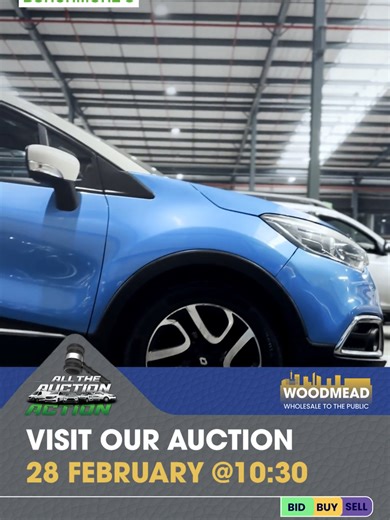 Bid! Bid! Bid! 🚗🙌 Woodmead is calling your name 📣 Join us this Saturday at 10:30 AM and stand a chance to score a great deal on your dream car. The action is live and the deals are waiting! #Burchmores #Woodmead #CarAuction