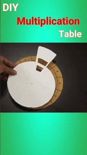 Maths Working Model | DIY Multiplication Wheel | Easy Mathematics #creative #art #diy #fashion