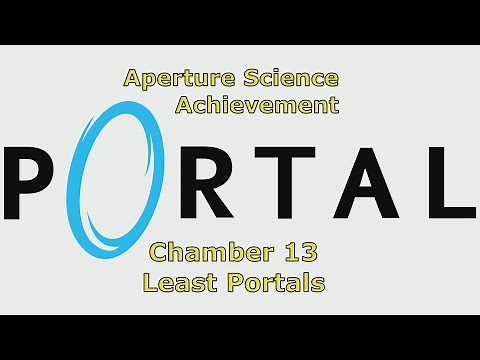 Portal - Aperture Science Achievement - Chamber 13 "Least Portals" Gold Medal