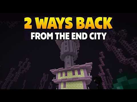 2 Ways to get back from the End City in Minecraft