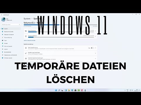 Windows 11 Temporäre Dateien löschen