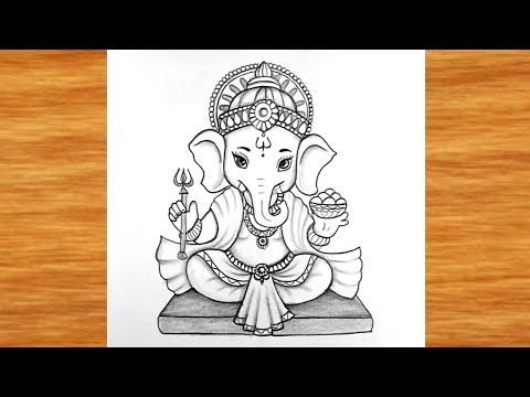 How To draw lord ganesha ||Ganesh Chaturthi Drawing very easy for beginners ||Lord ganesha Drawing