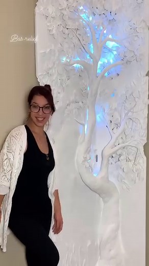 Bas-relief sculpture Art with joint compound on drywall 😉 #art #basrelief #artist #wallputty #sculpture | Bell de la Vega.