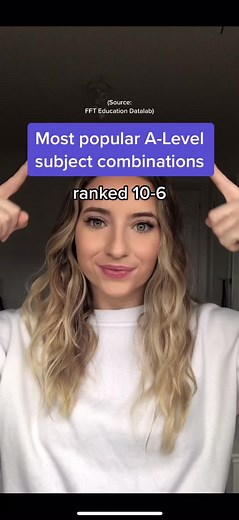 Most Common A-Level Combinations for University