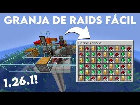 La MEJOR Granja de Raids de Minecraft 26.1