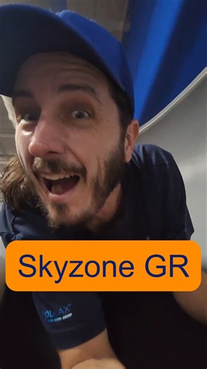 Indoor slides cause smiles. Skyzone part 3 of 3 #bowdeeexperiences #daddydaughter #adventure #fun