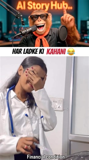 When Doctor Said Injection On Backside 😂 | Monkey Reaction Shorts || Ai Story Hub