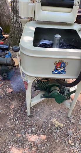 1937 Maytag Gas Engine Washing Machine at Denton Farm Park