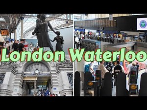 4K UHD Brief Tour of London Waterloo Station Central London England UK