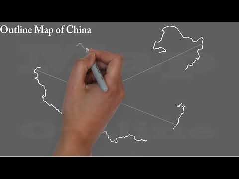 How to Draw Outline Map of China / Easy Map Drawing of China / China Map Outline /Outline Map Series