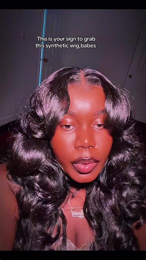 Perfect Black Synthetic Wig for Everyday Slay