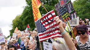 Hundreds of protesters gather in Scots cities for mass anti-Trump rallies