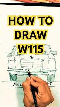How to Draw a Classic Mercedes Car Step by Step