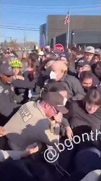 Anti-ICE Protestors DRAGGED Away by Police During Tense Clash Outside Broadview Facility #shorts
