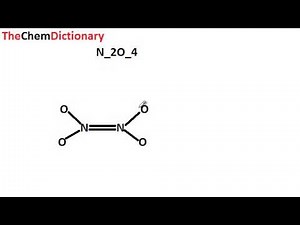 Lewis Dot Diagram N2O4 (Dinitrogen tetroxide)