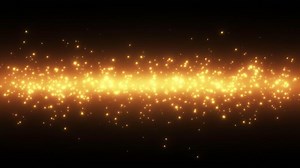 Golden Particle Background Flow Sparks Embers Loop