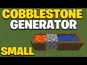 Fastest Cobblestone Generator for Survival 😳 Unlimited Cobblestone Farm in 2 Minutes (No Redstone!)