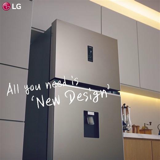 The new LG Refrigerator has more space with a touch of luxury. Its new design has a flat door and pocket handle design, which is perfect for your ideal home aesthetic. This specific model will be available in Black Steel color only. | LG Global
