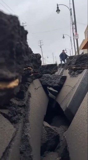 GROUND SPLITS OPEN During Massive Earthquake | Raw Smartphone Footage