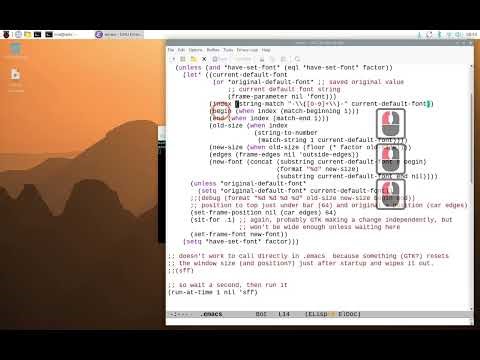 How to automatically scale emacs to a larger font on startup (on Raspberry Pi)