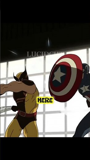 Captain America vs Wolverine🔥....who wins? #wolverine #marvel