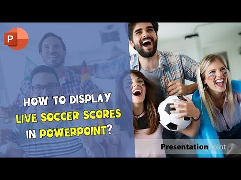 How to display live soccer scores in a PowerPoint presentation?