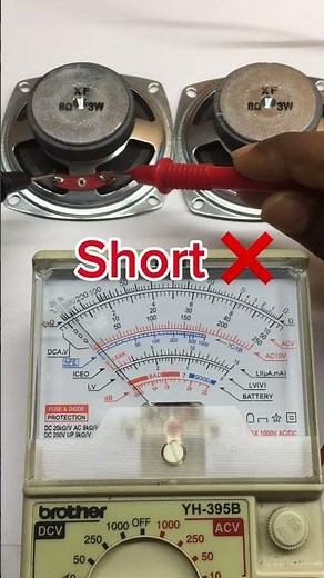 How to check speaker Good & Bad With multimeter #multimeter #shorts