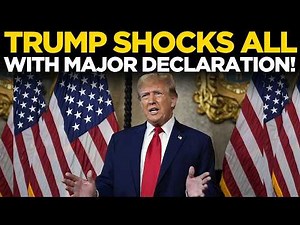 Donald Trump Speech LIVE | Trump Makes Very Big Announcement | Trump Latest News LIVE | US News LIVE